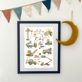 Construction Vehicles Print For Children, 2 of 3