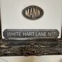 White Hart Lane Metal Football Street Sign – Designed And Made In Britain, thumbnail 2 of 12