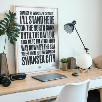 Swansea 'Swansea 'O' Swansea' Football Song Print, 2 of 3