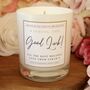 Good Luck Gift Personalised Good Luck Candle, thumbnail 1 of 7