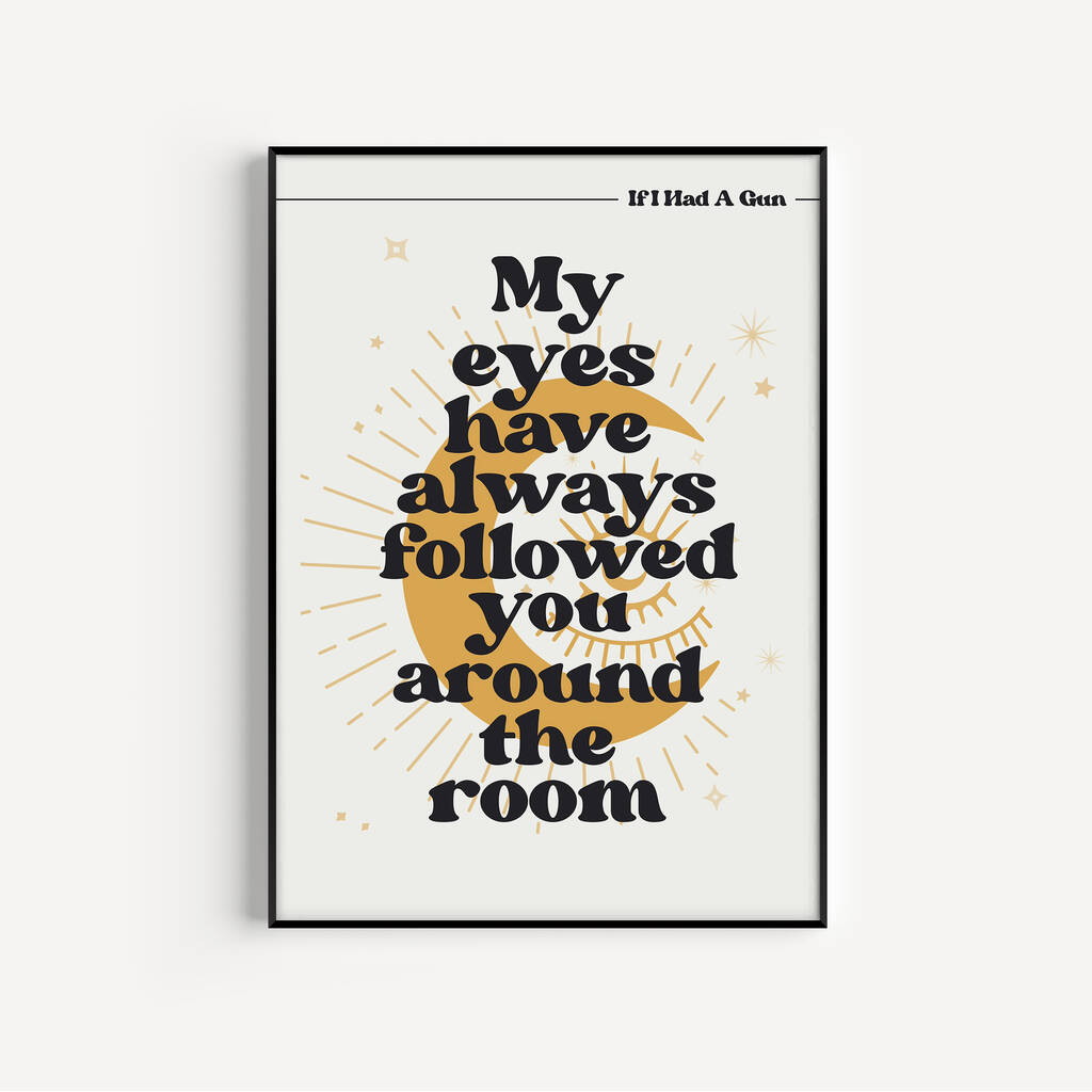 If I Had A Gun Music Print, 1 of 2