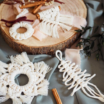 D.I.Y. Macrame Christmas Decorations Kit, 2 of 5