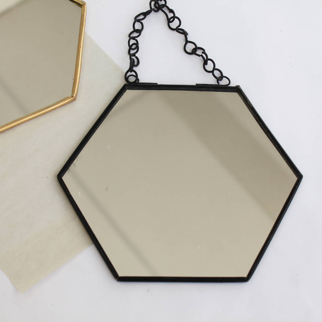 Small Shaped Mirrors Pictures To Pin On Thepinsta Small Black Hexagon