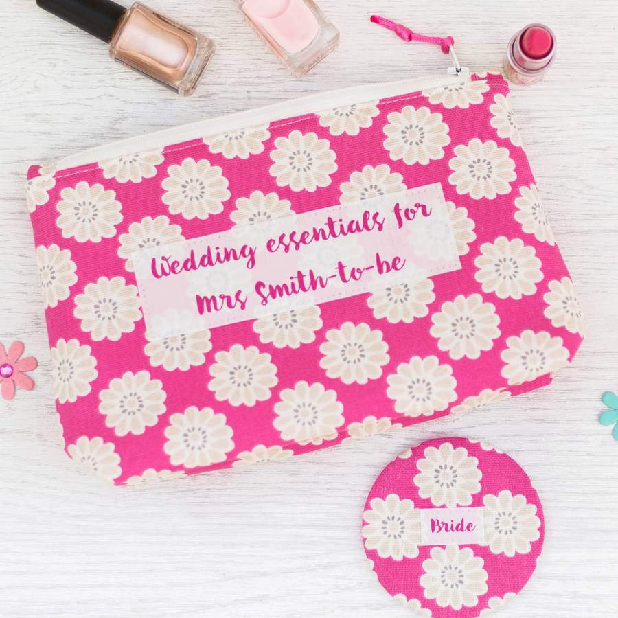 Bride S Cosmetic Bag And Pocket Mirror By Jackie Martin Designs Brides Cosmetic Bag