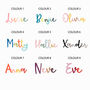 Children's Personalised Rainbow Name Wash Bag, thumbnail 2 of 4