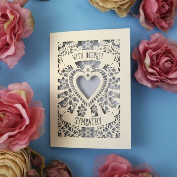 With Deepest Sympathy Laser Cut Card, 4 of 5