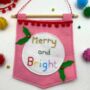 Merry And Bright Christmas Banner/Pendant, thumbnail 3 of 10
