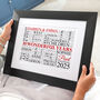 Personalised Pearl Anniversary Word Art, thumbnail 5 of 10