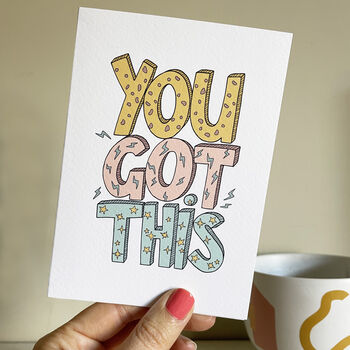 You Got This Graffiti Style Greeting Card, 4 of 4