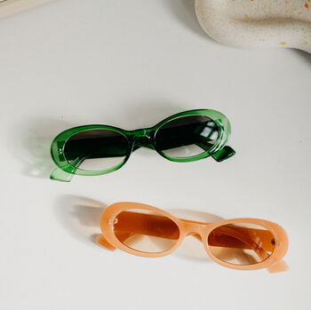 Lomi Oval Vintage Style Sunglasses, 2 of 5