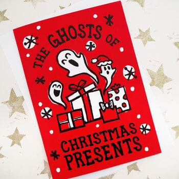 Spooky Ghosts Christmas Cards Pack Of Five Or 10, 2 of 3
