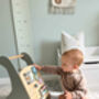 Personalised Wooden Grey Activity Walker Toy, thumbnail 7 of 8