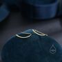 Sterling Silver Minimalist Curved Bar Crawler Earrings, thumbnail 6 of 10