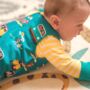 Organic Baby Dungarees With Campervans And Paddleboards, thumbnail 3 of 4