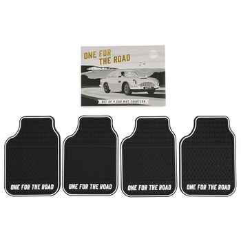 Dapper Chap Set Of Four Car Mat Coasters | Gift Box | Silcone Coasters | Fathers Day | Mothers Day, 3 of 6