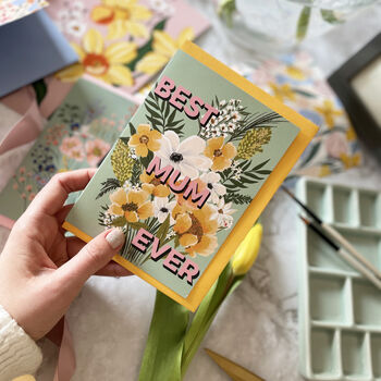 Best Mum Ever Floral Card, 3 of 5