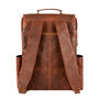 16 Inch Macbook Backpack In Distressed Brown Leather, thumbnail 5 of 10