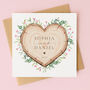 Personalised Woodland Wedding Day Card, thumbnail 1 of 4