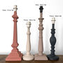 Osha Wood Table Lamp Painted In Farrow And Ball Paint, thumbnail 1 of 7