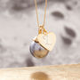Pearl Necklace In Gold Vermeil With Monogram Charm, thumbnail 2 of 9