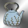 Kettle Teapot Hard Enamel Pin With Silver Decoration, thumbnail 3 of 8