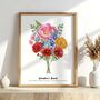 Personalised Birth Flower Grandma's Bunch Print, thumbnail 4 of 12