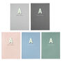 Personalised A5 Typographic Notebook Colour, thumbnail 3 of 8