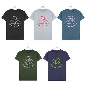 Personalised Father's Day Fishing T Shirt Top, 4 of 7