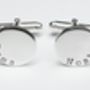 Personalised Name Disc Cufflinks, thumbnail 3 of 4