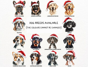 Personalised Ceramic Pet Dog Christmas Tree Decoration For Various Breeds, 4 of 7