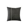Asymmetric Contrast Piped Linen Cushion, thumbnail 2 of 2