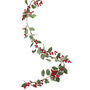 Berry And Holly Christmas Foliage Garland Decoration, thumbnail 2 of 2