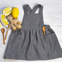 Linen Pinafore | Matching Personalized Aprons For Kids, thumbnail 1 of 12