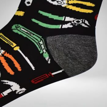 Novelty Fun Socks Size Five To Nine ~ Builders Diy Home Improver, 3 of 9
