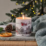 Santa's Sleigh Winter Forest Luxury Christmas Candle, thumbnail 4 of 5
