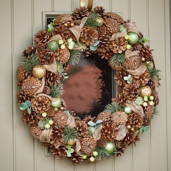 Deluxe Pinecone Autumn Wreath, 3 of 7