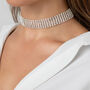 Swarovski Crystal Six Row Choker Necklace, thumbnail 1 of 4