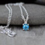 Topaz Necklace In Sterling Silver, November Birthstone Necklace, thumbnail 2 of 8