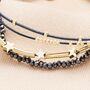 Navy Star Charm Multi Layer Beaded Bracelet, thumbnail 2 of 3