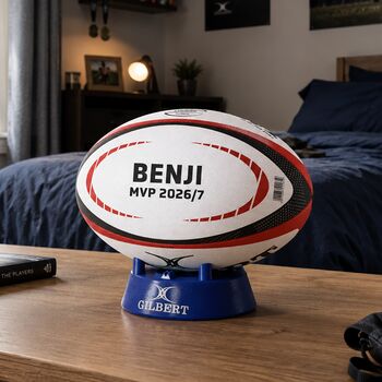 Personalised Gilbert Orion Match Rugby Ball, 3 of 4