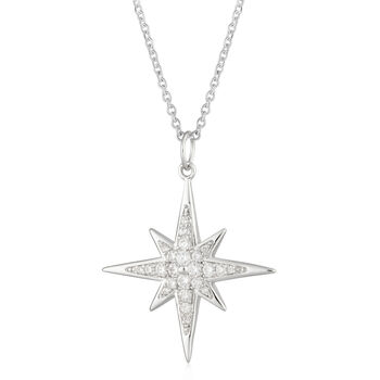 Large Sparkling Starburst Necklace With Slider Clasp, 4 of 8