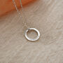 Women's Personalised Circle Pendant Necklace, thumbnail 4 of 7