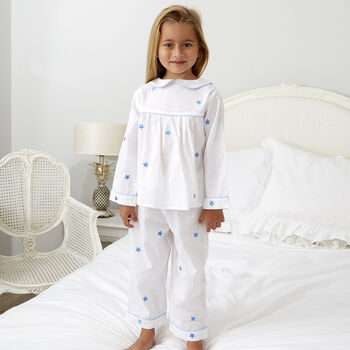 Personalised Girl's Midnight Star Pyjamas, 3 of 4