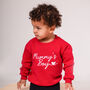 Valentines 'Mummy's Boy/Girl' Embroidered Sweatshirt, thumbnail 1 of 5