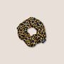 Mosaic Print Black And Gold Hair Scrunchie, thumbnail 1 of 2