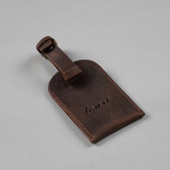 Genuine Leather Luggage Tag, 5 of 7