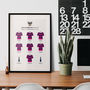 Personalised Junior And Amateur Rugby Team Kit Print, thumbnail 1 of 5