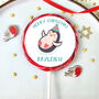 Personalised Penguin Merry Christmas Lollipop, thumbnail 1 of 3