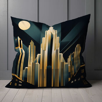 Urban Horizons Art Deco Hand Made Cushions Design Two, 6 of 8