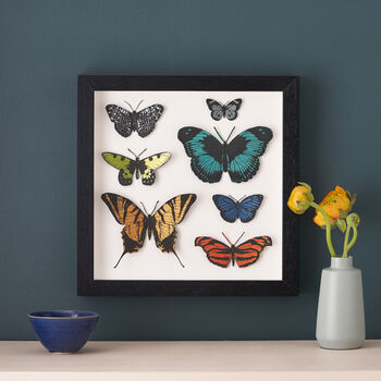 Handpainted Papercut Butterflies 3D Wall Art, 4 of 9